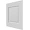 Ekena Millwork 12"W x 12"H True Fit PVC Raised Panel Shutters Sample, Unfinished SAMPLE-TFPRPUN - alternate 3